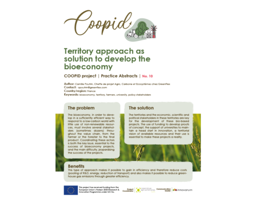 COOPID Practice Abstract 10 – Territories and the bioeconomy